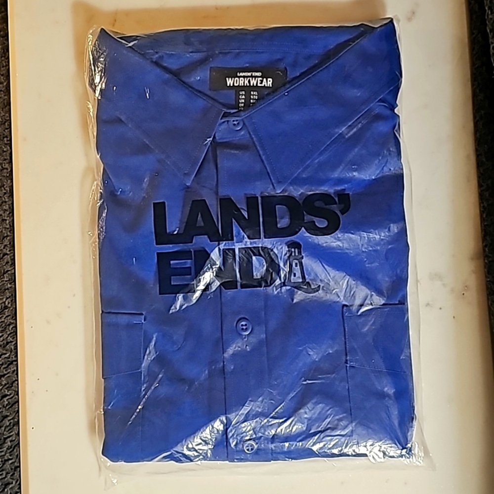 Lands End Men's work shirt 5XL NEW